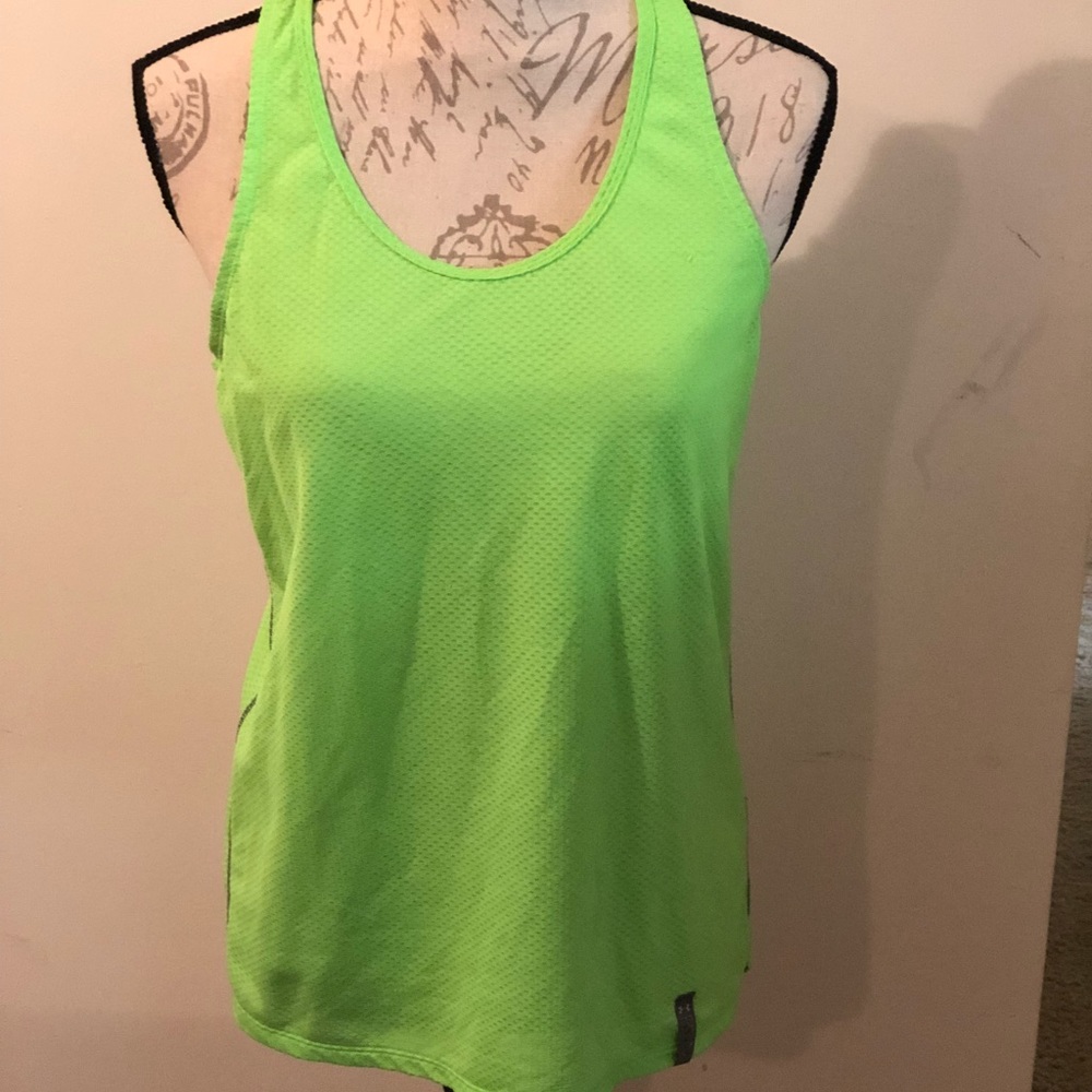 Lime green under armor tank top